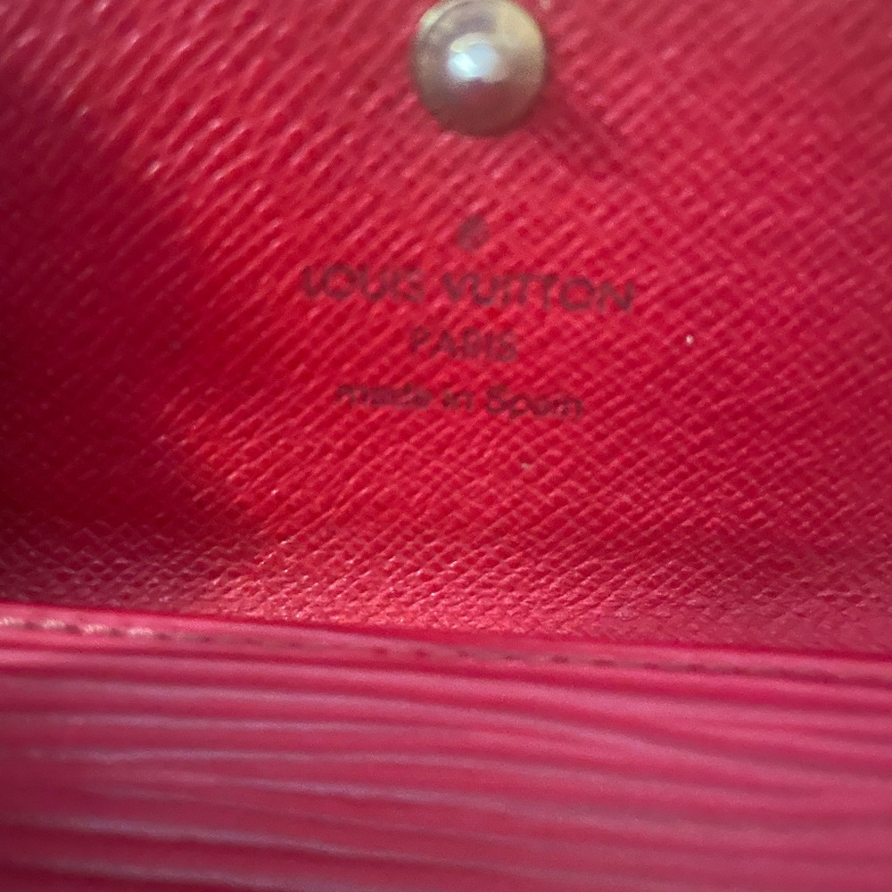 Louis Vuitton Red Epi Leather key chain case - Picture 3 of 9